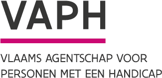 Logo van het VAPH (Vlaams Agentschap voor Personen met een handicap)